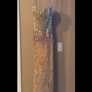SCALA Camille sequin ombré gown formal dress sexy